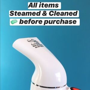 All my items sold have been cleaned and steamed
